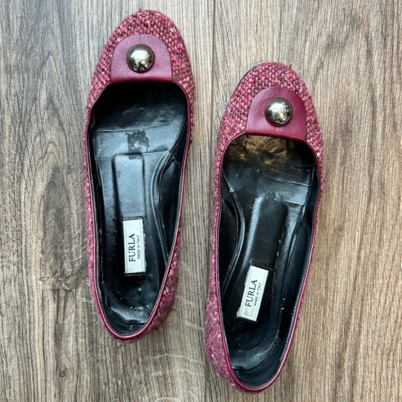 Furla Raspberry Tweed Kitten Heels | 35 - Picture 11 of 11